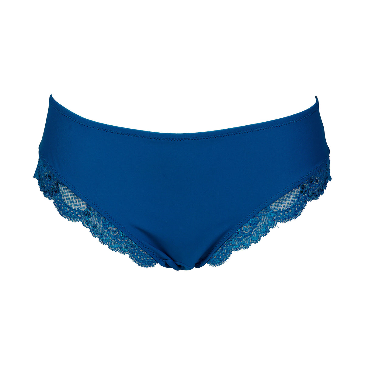 After Eden Lace Trim Hipster Brief - Petrol Blue