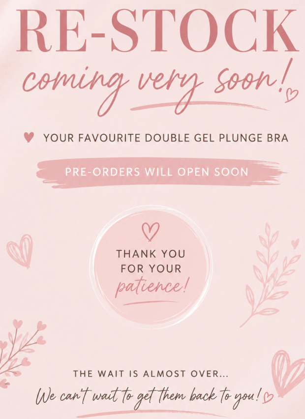 ➡️Read This if YOU are waiting for the Double Gel Plunge Bra.⬅️