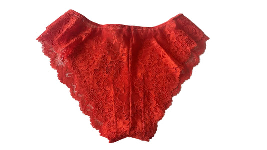 After Eden Brazilian Lace Brief - Orange