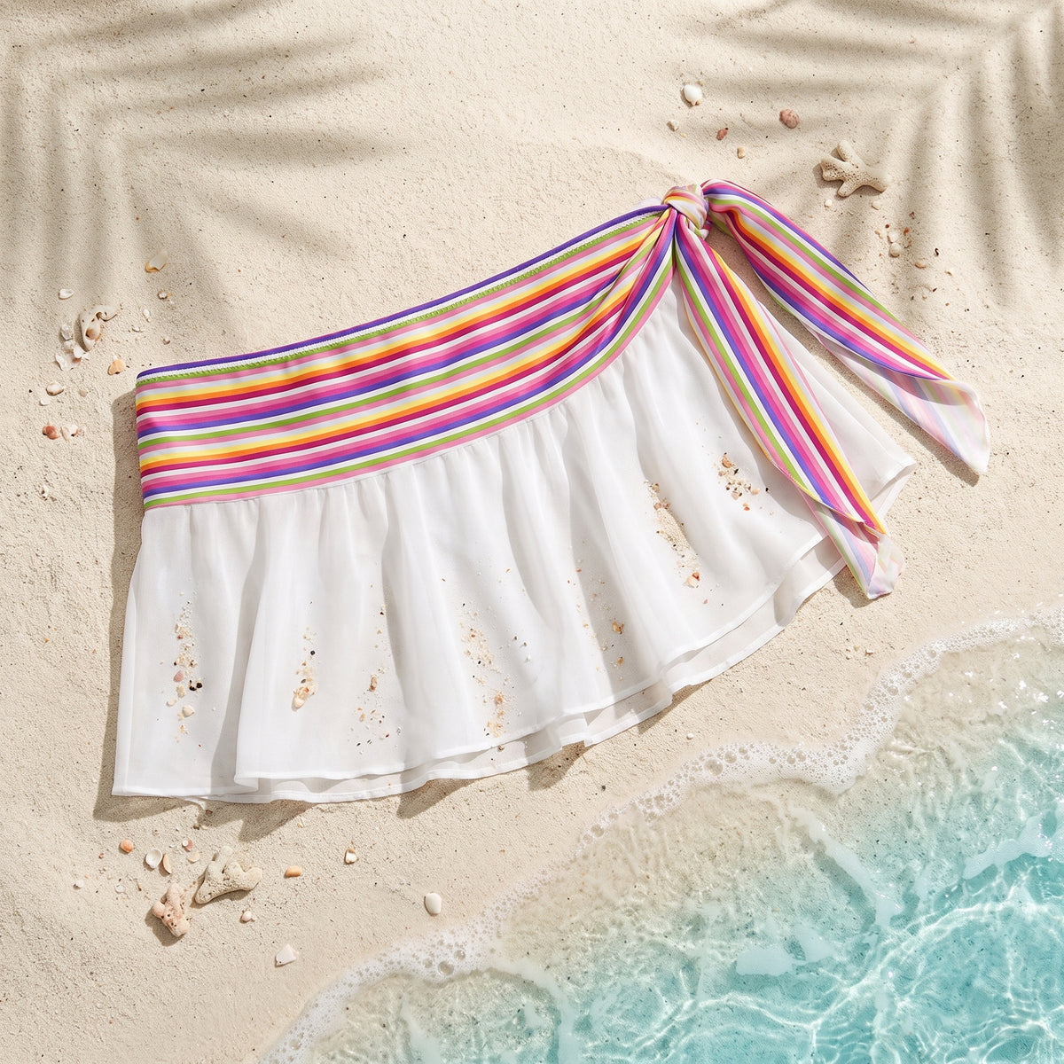 Rainbow Print Sarong