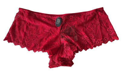 After Eden Lace Shorts - Red