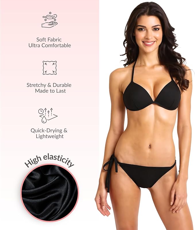 Liquorice Liquid Gel Classic Bikini Set